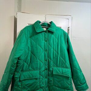 Green Pleated Jacket